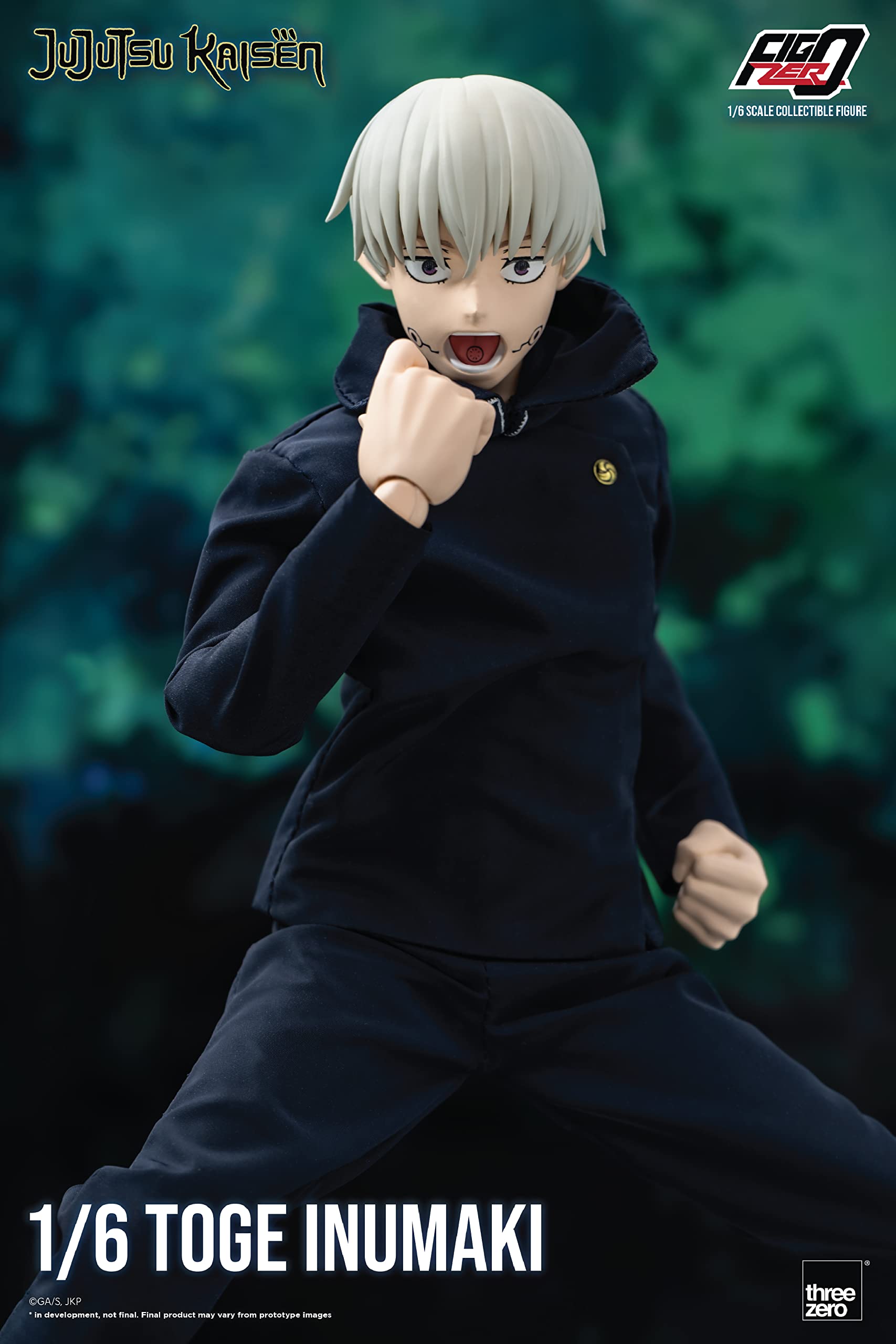 1/6 Toge Inumaki フィギュア threezero 狗巻棘 Amazon.com: FigZero Jujutsu Kaisen: Toge Inumaki 1:6 Scale Figure